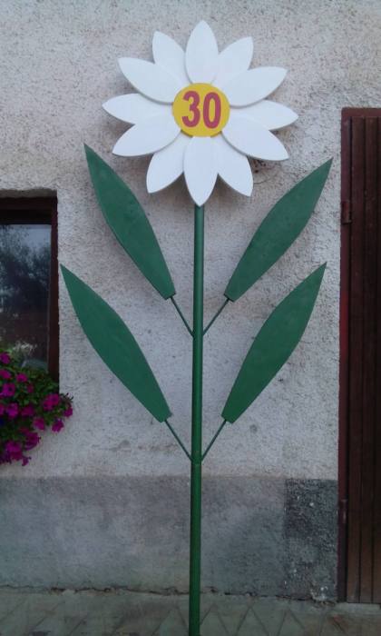 Roža za obletnice 100 cm 12 cvetnih listov, z 2 listoma 272